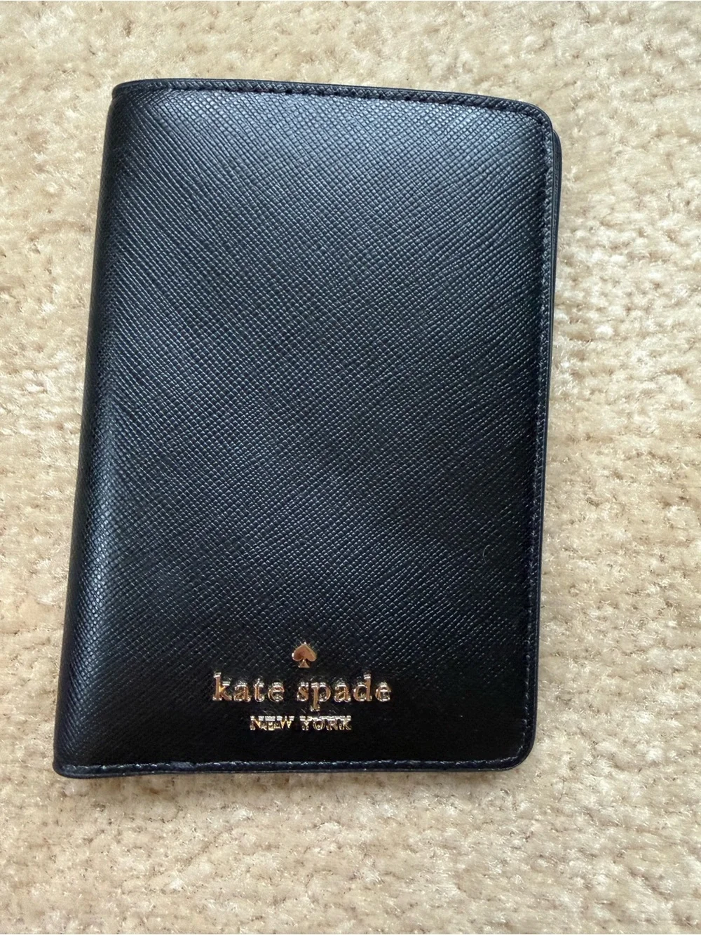 Kate spade passport holder black